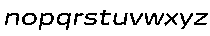 Analog MediumOblique Font LOWERCASE