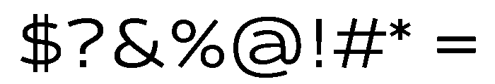 Analog Regular Font OTHER CHARS