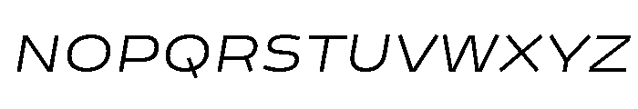 Analog RegularOblique Font UPPERCASE