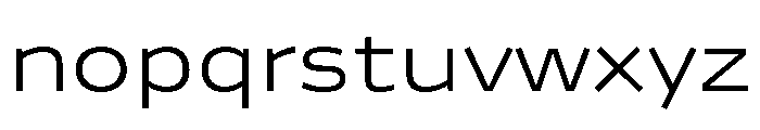 Analog Regular Font LOWERCASE