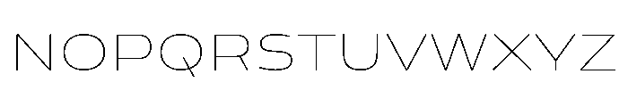 Analog Thin Font UPPERCASE