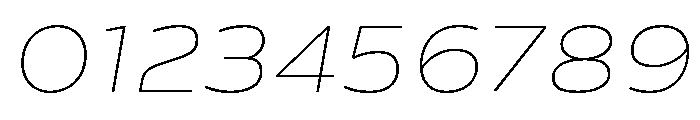 Analog ThinOblique Font OTHER CHARS
