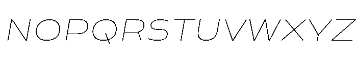 Analog ThinOblique Font UPPERCASE