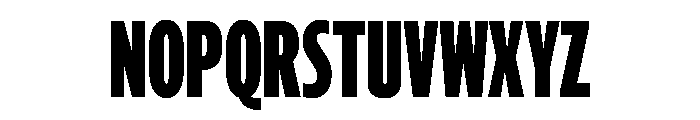 Analog X Condensed Black Font UPPERCASE