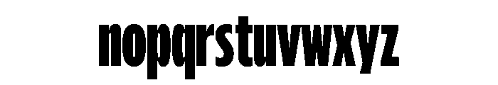 Analog X Condensed Black Font LOWERCASE