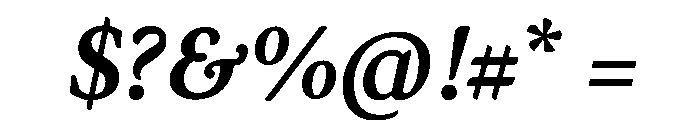 Andersen BoldItalic Font OTHER CHARS