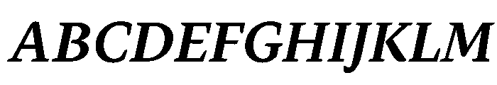 Andersen BoldItalic Font UPPERCASE