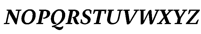 Andersen BoldItalic Font UPPERCASE
