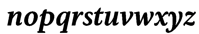 Andersen BoldItalic Font LOWERCASE