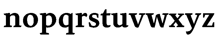 Andersen Bold Font LOWERCASE