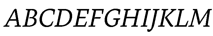 Andersen Italic Font UPPERCASE