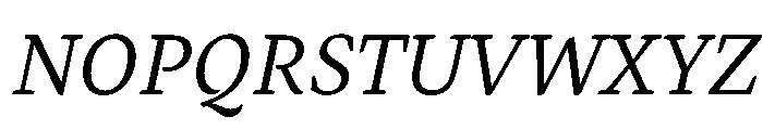 Andersen Italic Font UPPERCASE