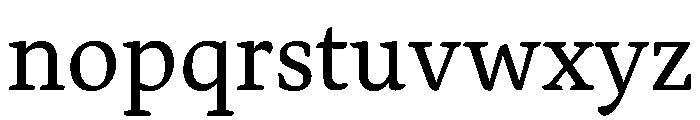 Andersen Regular Font LOWERCASE
