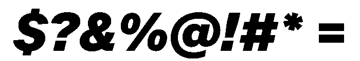 Andret BlackItalic Font OTHER CHARS