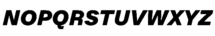 Andret BlackItalic Font UPPERCASE