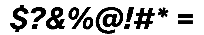 Andret BoldItalic Font OTHER CHARS