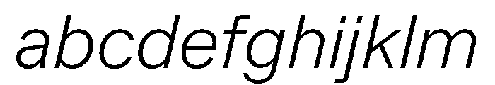 Andret LightItalic FONT