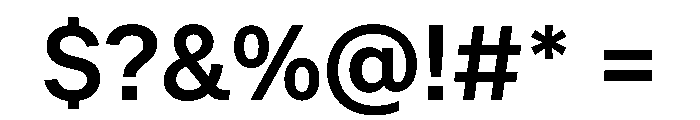 Andret Medium Font OTHER CHARS
