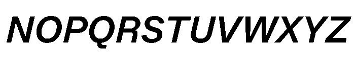 Andret MediumItalic Font UPPERCASE