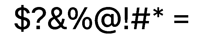 Andret Regular Font OTHER CHARS