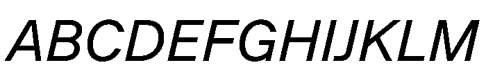 Andret RegularItalic Adc16f09 Font UPPERCASE
