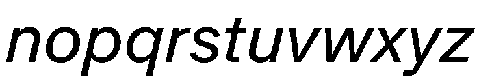 Andret RegularItalic Adc16f09 Font LOWERCASE