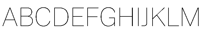 Andret Thin Font UPPERCASE
