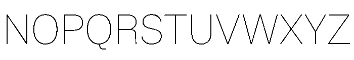 Andret Thin Font UPPERCASE