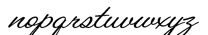 AngusHand Calligraphy Font LOWERCASE