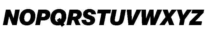 AnonGrotesk BlackIt Font UPPERCASE
