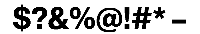 AnonGrotesk Bold Font OTHER CHARS