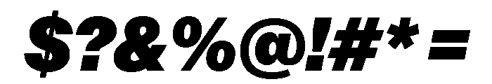 AnonGrotesk ExtraBlackIt Font OTHER CHARS
