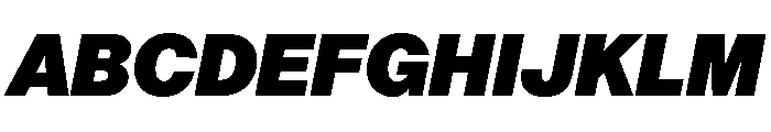 AnonGrotesk ExtraBlackIt Font UPPERCASE