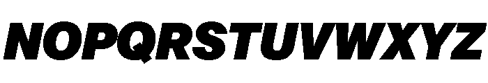 AnonGrotesk ExtraBlackIt Font UPPERCASE