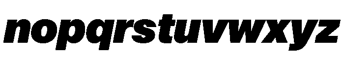 AnonGrotesk ExtraBlackIt Font LOWERCASE