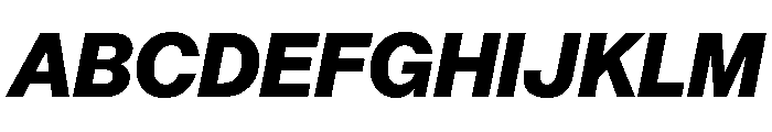 AnonGrotesk ExtraBoldIt Font UPPERCASE