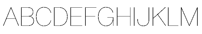 AnonGrotesk ExtraThin Font UPPERCASE