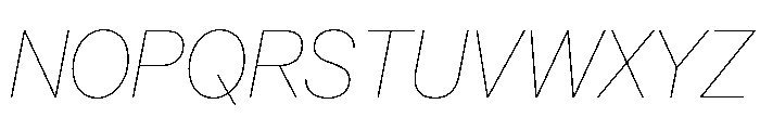 AnonGrotesk ExtraThinIt Font UPPERCASE