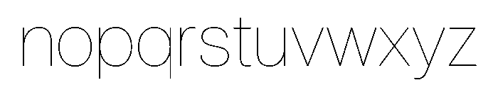 AnonGrotesk ExtraThin Font LOWERCASE