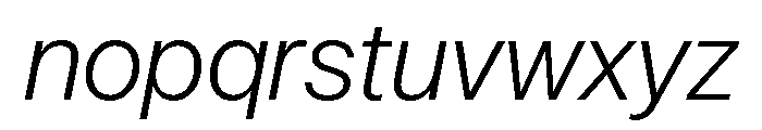 AnonGrotesk LightIt Font LOWERCASE
