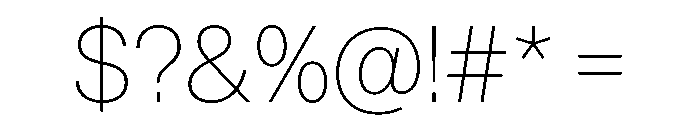 AnonGrotesk Thin Font OTHER CHARS