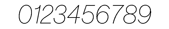AnonGrotesk ThinIt Font OTHER CHARS