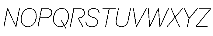 AnonGrotesk ThinIt Font UPPERCASE
