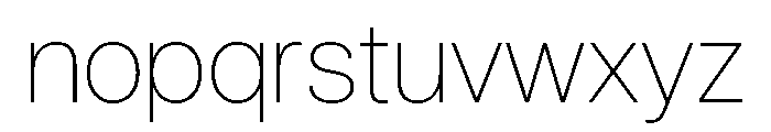AnonGrotesk Thin Font LOWERCASE