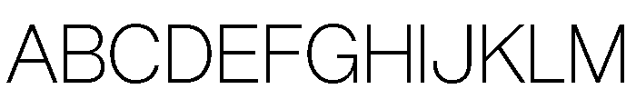 AnonGrotesk UltraLight Font UPPERCASE