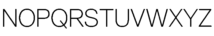 AnonGrotesk UltraLight Font UPPERCASE
