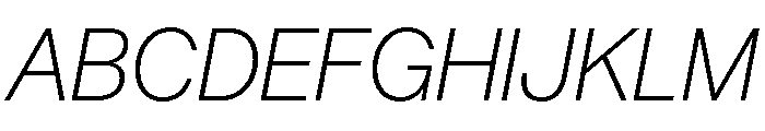 AnonGrotesk UltraLightIt Font UPPERCASE