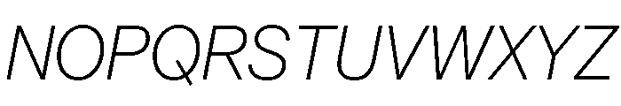 AnonGrotesk UltraLightIt Font UPPERCASE