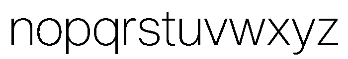 AnonGrotesk UltraLight Font LOWERCASE