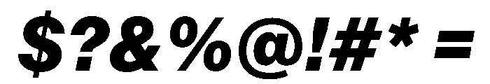AnonGroteskText BlackIt Font OTHER CHARS